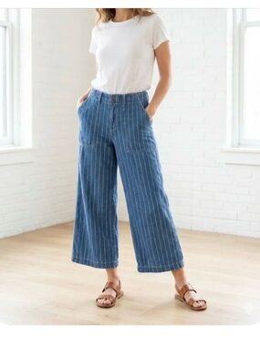 Seven7 Pinstripe Crop Pants - size 10
